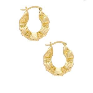 Textured hoop earrings N67